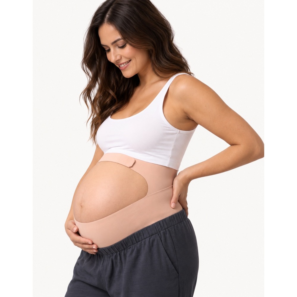 Momcozy Ergonest Maternity Belly Band XL Oyster Pink BumpEase Support Belt YB001